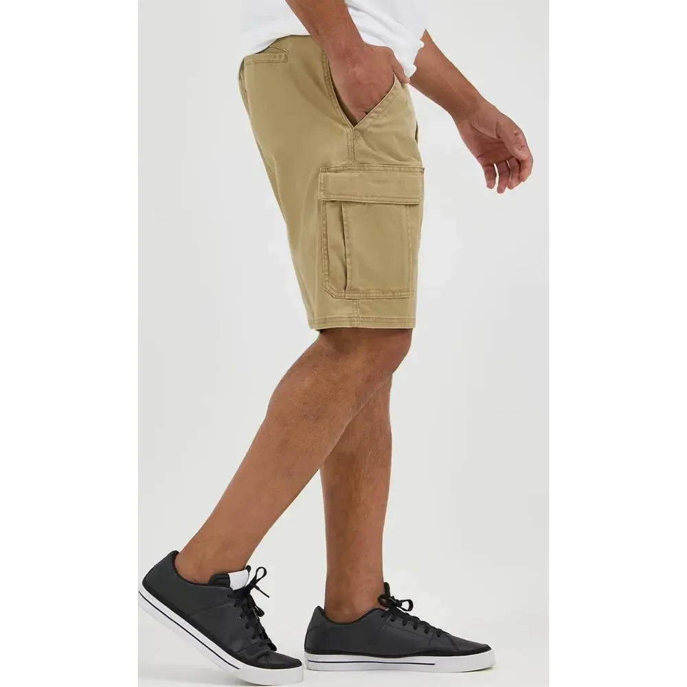 Wrangler Authentics Mens Classic Cargo Shorts Khaki Tan 44 Outdoors Chore Hiking